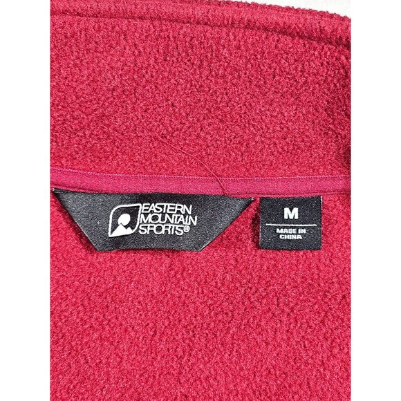 Eastern Mountain Sports Women's Red Polartec Fleece Vest Full Zip Size M 2988 - Picture 7 of 11